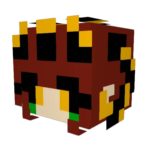 TheWeirdPotato Minecraft avatar head, 3D render