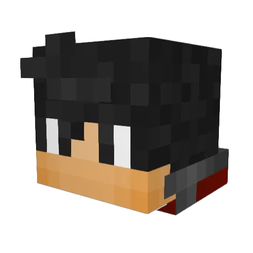 TheWerewolf232 Minecraft avatar head, 3D render