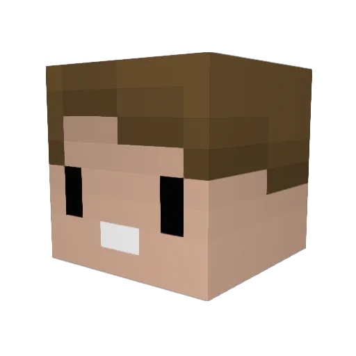 TheWestInn Minecraft avatar head, 3D render