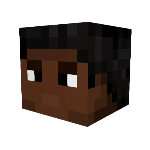 TheWetWeener Minecraft avatar head, 3D render