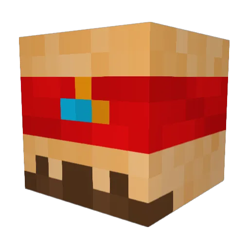 TheWexus Minecraft avatar head, 3D render