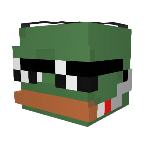 TheWhataburgler Minecraft avatar head, 3D render