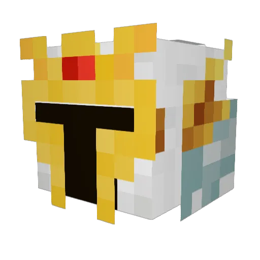 TheWhiteKnight88 Minecraft avatar head, 3D render