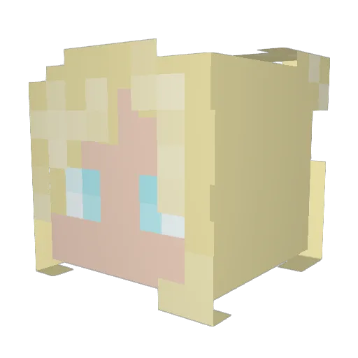 TheWiFiLives Minecraft avatar head, 3D render