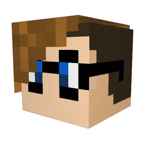 TheWideEyedFreak Minecraft avatar head, 3D render