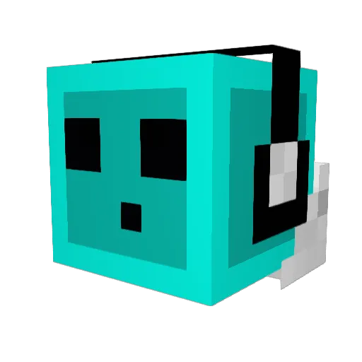TheWidower Minecraft avatar head, 3D render