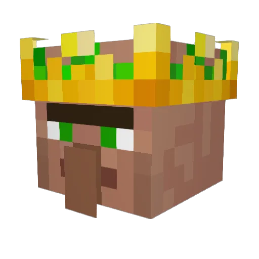 TheWieg Minecraft avatar head, 3D render