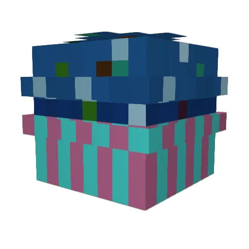TheWierdMuffin Minecraft avatar head, 3D render