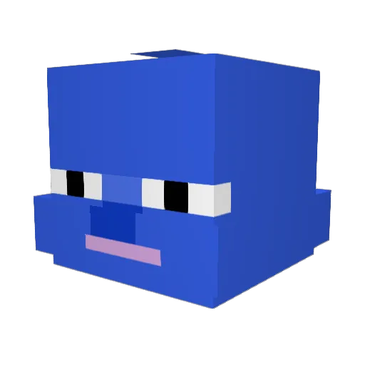 TheWiizGaming Minecraft avatar head, 3D render
