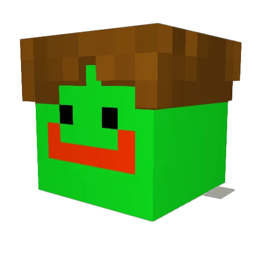TheWildTeo Minecraft avatar head, 3D render