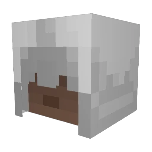 TheWinterSoldier Minecraft avatar head, 3D render