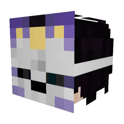 TheWiseMogy Minecraft avatar head, 3D render