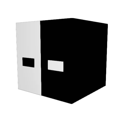 TheWiseYinYang Minecraft avatar head, 3D render