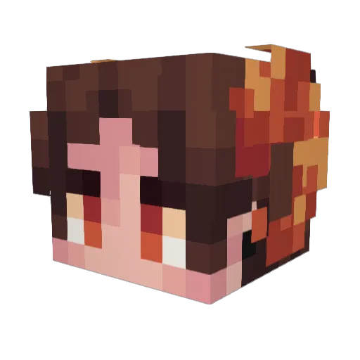 TheWitchyOne Minecraft avatar head, 3D render