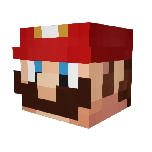 TheWittleTato Minecraft avatar head, 3D render