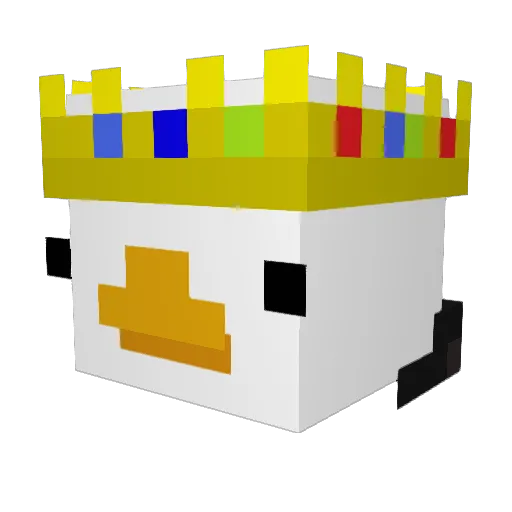 TheWizardGoose Minecraft avatar head, 3D render