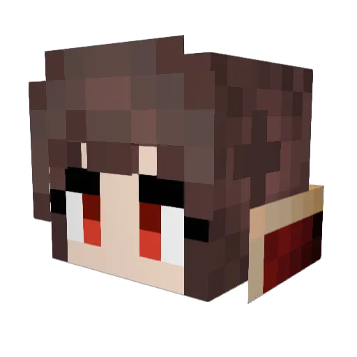 TheWogk Minecraft avatar head, 3D render