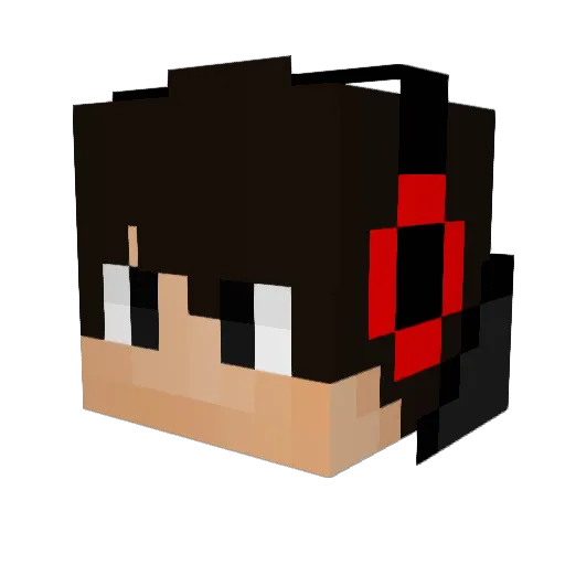 TheWolfDarkest Minecraft avatar head, 3D render