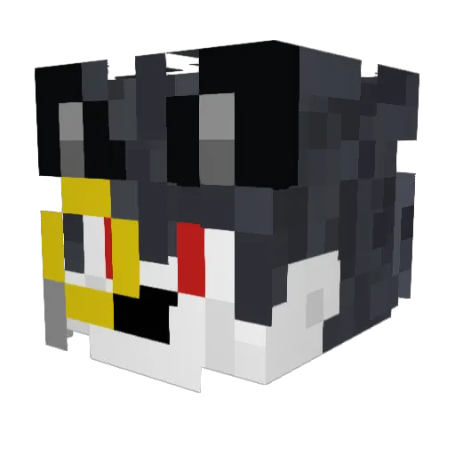 TheWolfMan1515 Minecraft avatar head, 3D render