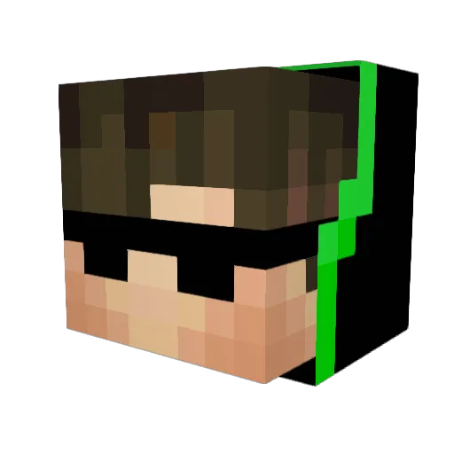 TheWolf_trix Minecraft avatar head, 3D render