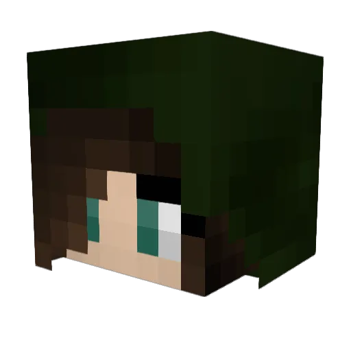 TheWolfeHD Minecraft avatar head, 3D render