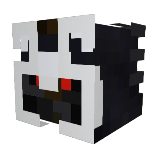 TheWolfs1 Minecraft avatar head, 3D render