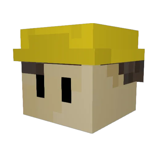 TheWonderYears34 Minecraft avatar head, 3D render