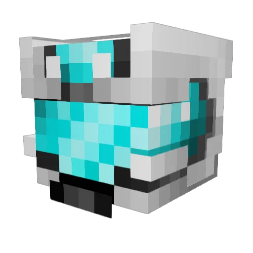 TheWorldHero Minecraft avatar head, 3D render