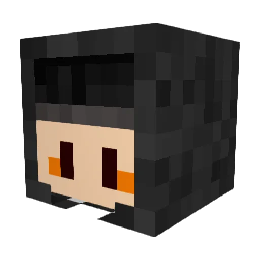 TheWriggles Minecraft avatar head, 3D render
