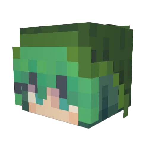 TheWrongAlice123 Minecraft avatar head, 3D render