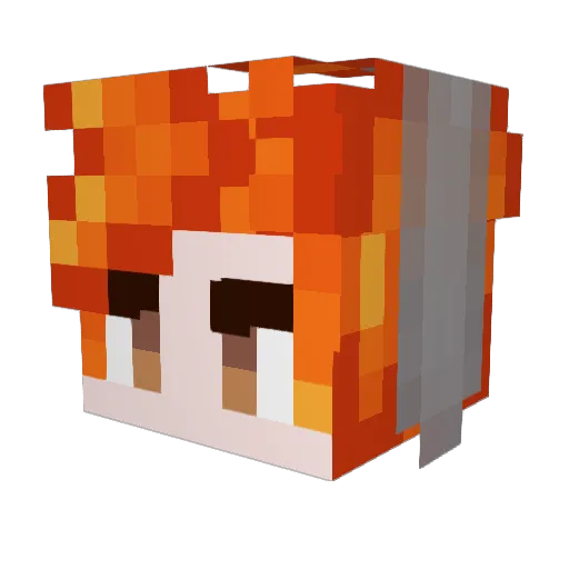 TheWumbus Minecraft avatar head, 3D render