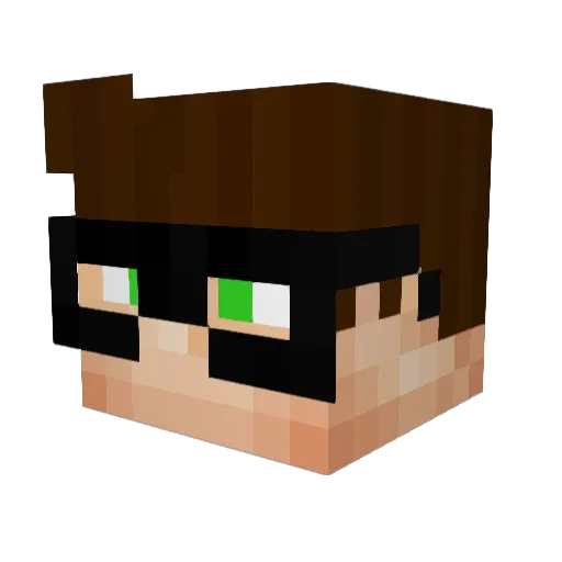 TheWyter Minecraft avatar head, 3D render