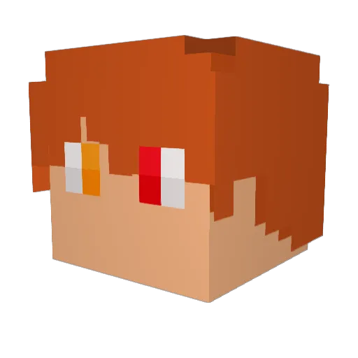 TheWyvernKnight Minecraft avatar head, 3D render