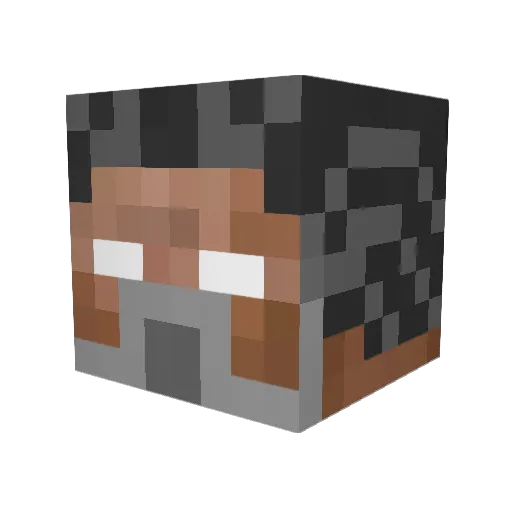 TheXardas Minecraft avatar head, 3D render