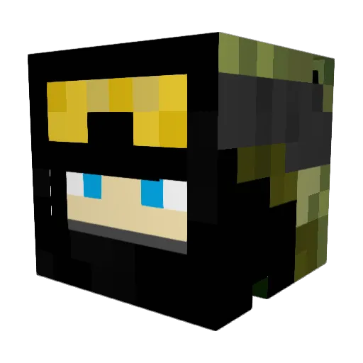 TheXavi Minecraft avatar head, 3D render