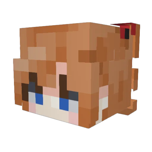 TheXilus Minecraft avatar head, 3D render
