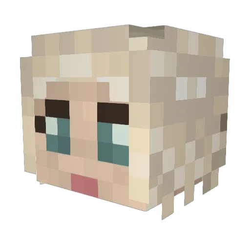 TheXoloot Minecraft avatar head, 3D render