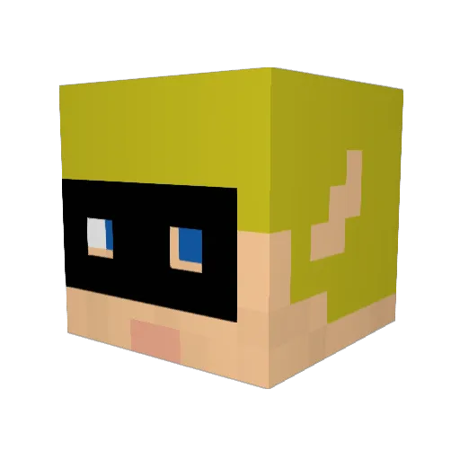 TheXtreamTaco Minecraft avatar head, 3D render