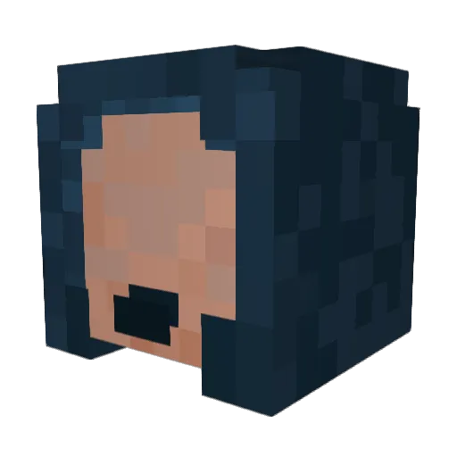 TheY0G Minecraft avatar head, 3D render