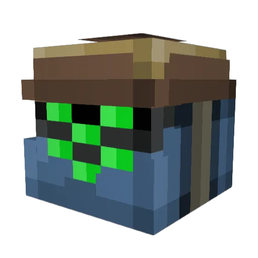 TheYack32 Minecraft avatar head, 3D render