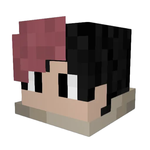 TheYahikoo Minecraft avatar head, 3D render