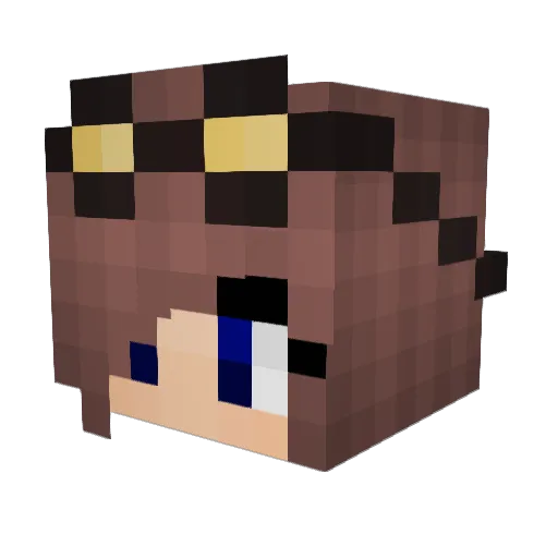 TheYalBarrett Minecraft avatar head, 3D render