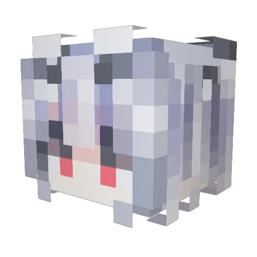 TheYeQianyu Minecraft avatar head, 3D render