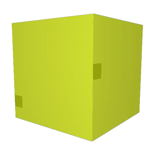 TheYellowBlock Minecraft avatar head, 3D render