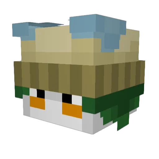 TheYellowPika Minecraft avatar head, 3D render
