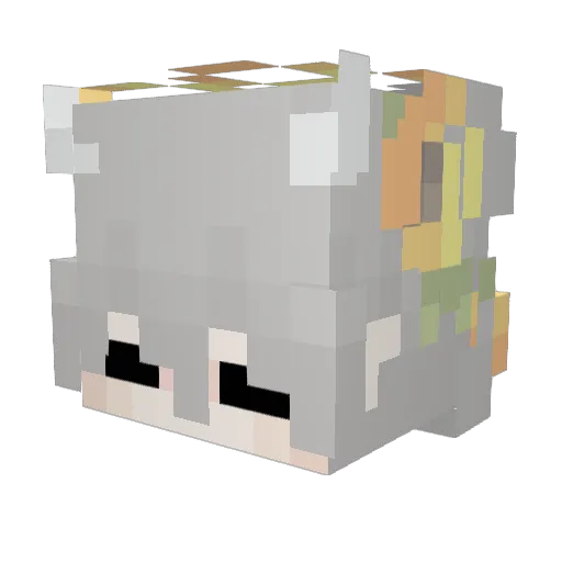 TheYiwater Minecraft avatar head, 3D render