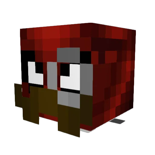 TheYolker Minecraft avatar head, 3D render