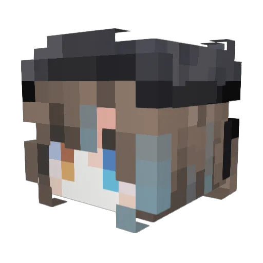 TheYunyii_ Minecraft avatar head, 3D render