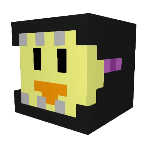 TheZ0d1ac Minecraft avatar head, 3D render
