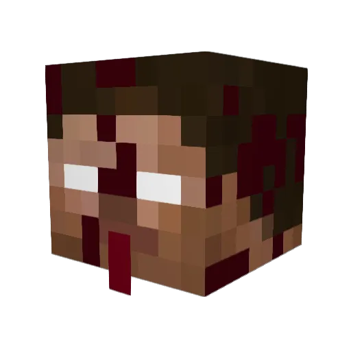 TheZakernator Minecraft avatar head, 3D render